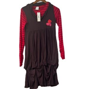 NWT Jean Bourget (France) Raisin Noir Kid Dress